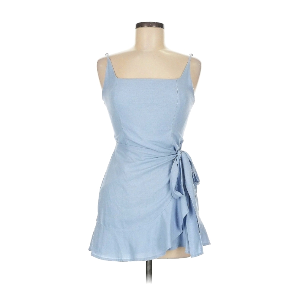 Princess Polly Cottage Hill Mini Dress Baby Blue